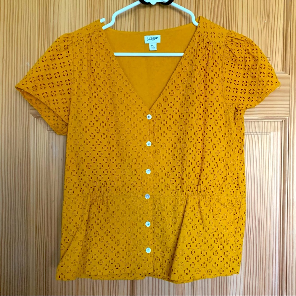 JCrew factory peplum top